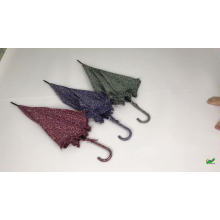 Lady favorite iridescent waterproof fabric irregular shape for japanese flower new design rain umbrella